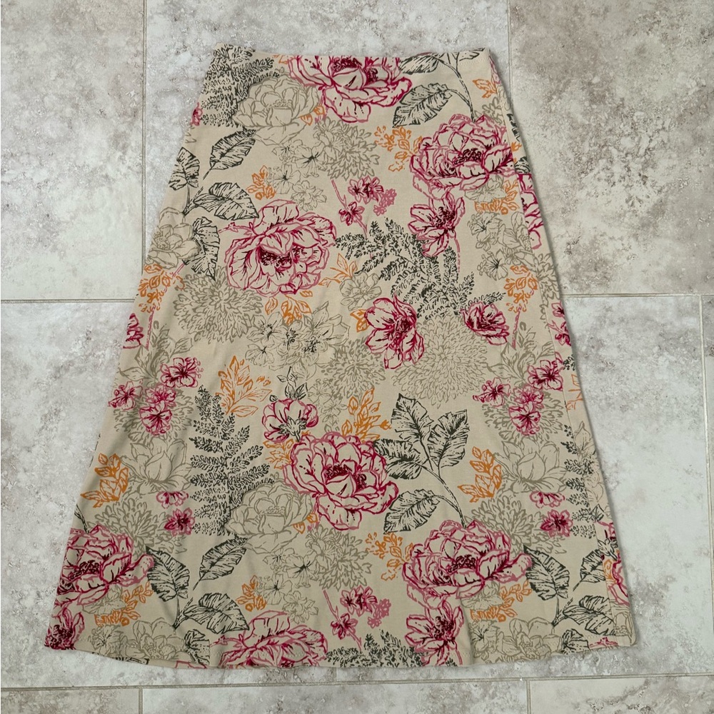 Cotton Stretch Maxi Skirt